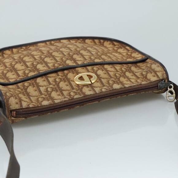 DIOR Trotter Canvas Shoulder Bag Brown - Picture 6 of 12